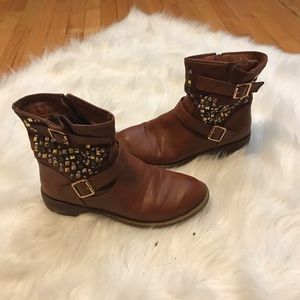 Brown booties